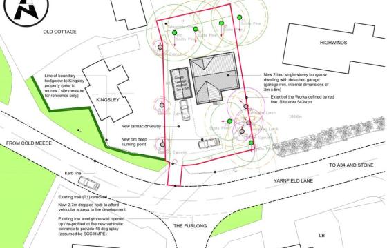 A single building plot in Yarnfield photo