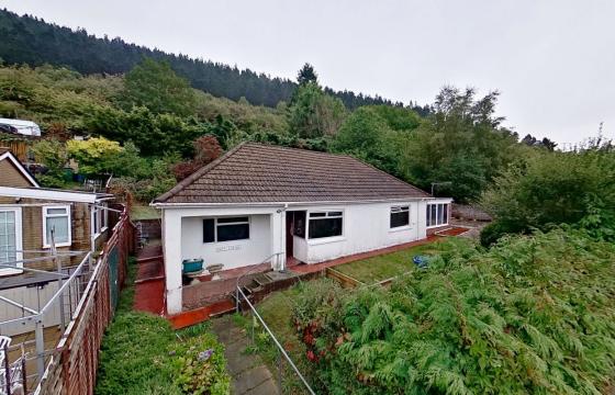 Fire damaged bungalow in Abertillery photo