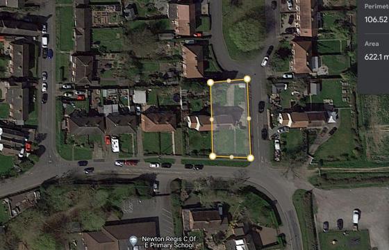 Plot with PP for sale in Newton Regis photo