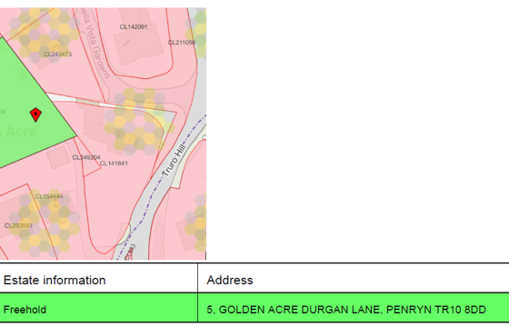 Plot with PP for sale in Penryn photo