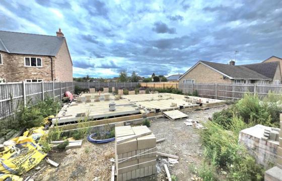Partially constructed bungalow in Spalding photo